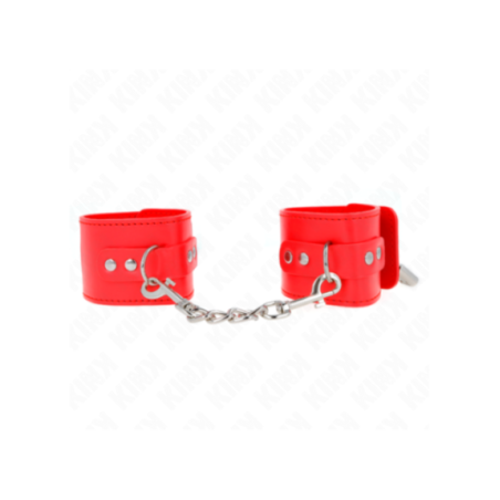 KINK - RESISTENZA DA POLSO CON CHIUSURA A LUCCHETTO ROSSO REGOLABILE 16-23 CM X 5,5 CM