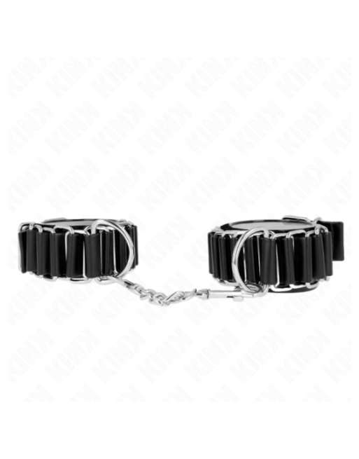 KINK - TENUTA DA POLSO SOTTILE A CERNIERA NERA REGOLABILE 16-22 CM X 3,5 CM