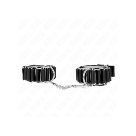 KINK - TENUTA DA POLSO SOTTILE A CERNIERA NERA REGOLABILE 16-22 CM X 3,5 CM