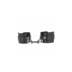 KINK - TENUTA DA POLSO-FILA DI RIVETTI SINGOLA E FIBBIA GRANDE NERA REGOLABILE 17-28 CM X 5 CM