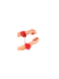 KINK - POLSO ROSSO CON INTARSIO A CUORE NERO REGOLABILE 21-28 CM X 5,5 CM
