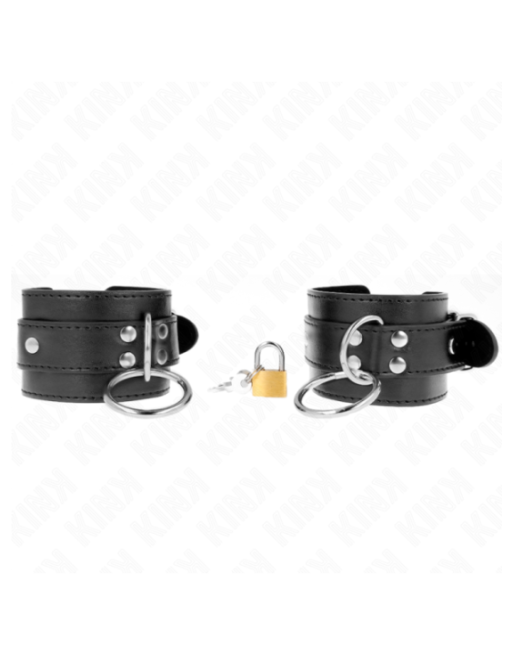 KINK - FERMAPOLSO CON BLOCCAGGIO O-RING NERO REGOLABILE 20-28 CM X 5,5 CM