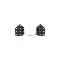 KINK - BRACCIALI STILE PUNTO NERO CON CATENA REGOLABILE 17-23 CM X 8,5 CM
