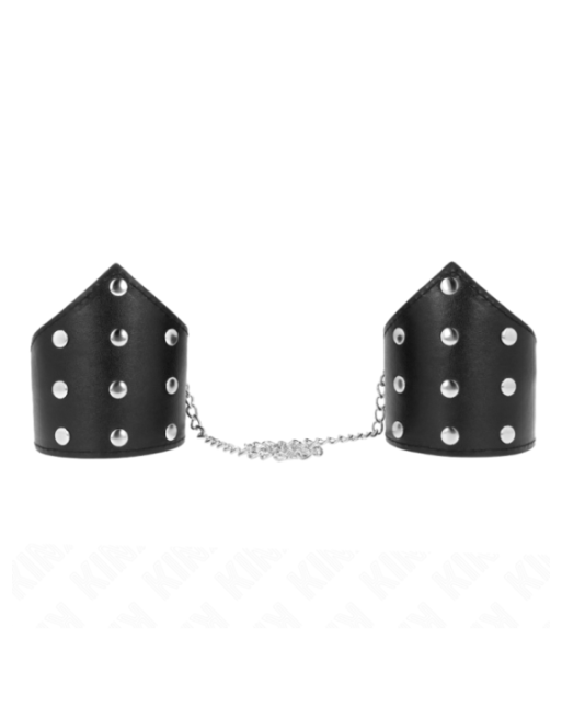 KINK - BRACCIALI STILE PUNTO NERO CON CATENA REGOLABILE 17-23 CM X 8,5 CM