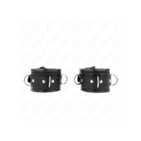 KINK - RESISTENZA DA POLSO PESANTE CON FODERA IN PELLICCIA NERA REGOLABILE 20-30 CM X 6 CM
