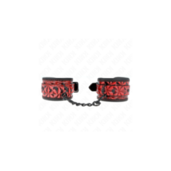 KINK - RESISTENZA DA POLSO CON MOTIVO A DIAMANTI ROSSO SCURO REGOLABILE 17-26 CM X 5,5 CM
