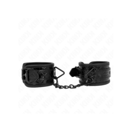 KINK - RESISTENZA DA POLSO CON MOTIVO A DIAMANTI NERO REGOLABILE 17-26 CM X 5,5 CM