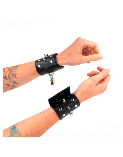 KINK - RESISTENZA DA POLSO PUNK CON PUNTE 25 X 6 CM