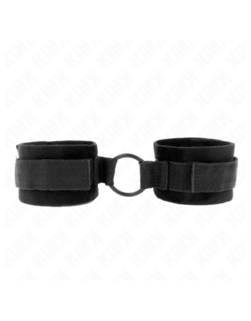 KINK - POLSINI IN PELLICCIA PER PRINCIPIANTI 25 CM CON O-RING 4 CM NERO REGOLABILE 15-25 CM