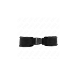 KINK - TENUTA DA POLSO IN NYLON HOOK&LOOP ROSSO-NERO MODELLO 1 REGOLABILE 25-35 CM X 6 CM