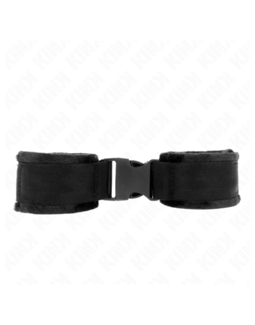 KINK - TENUTA DA POLSO IN NYLON HOOK&LOOP ROSSO-NERO MODELLO 1 REGOLABILE 25-35 CM X 6 CM