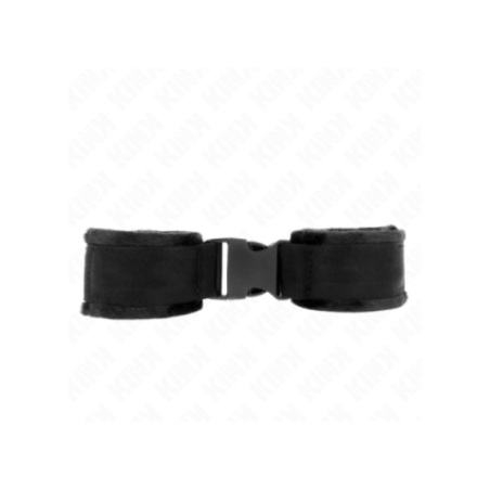 KINK - TENUTA DA POLSO IN NYLON HOOK&LOOP ROSSO-NERO MODELLO 1 REGOLABILE 25-35 CM X 6 CM