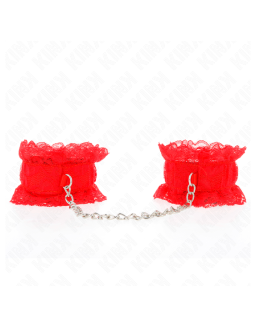 KINK - CINTURINO DA POLSO ELASTICO IN PIZZO ROSSO