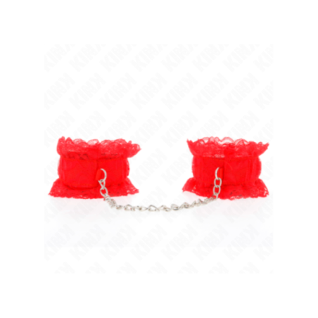 KINK - CINTURINO DA POLSO ELASTICO IN PIZZO ROSSO