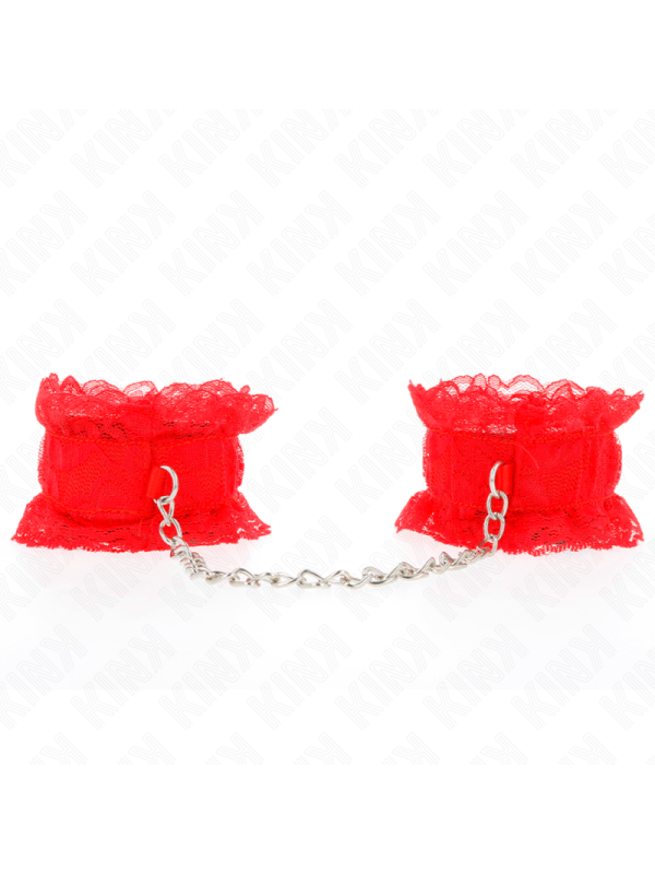 KINK - CINTURINO DA POLSO ELASTICO IN PIZZO ROSSO