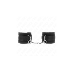 KINK - TENUTA DA POLSO IN NYLON HOOK&LOOP NERA MODELLO 2 REGOLABILE 18-35 CM X 6 CM