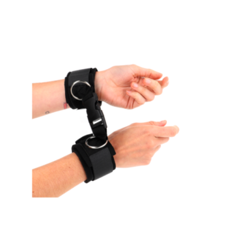 KINK - TENUTA DA POLSO IN NEOPRENE CON GANCIO E LOOP NERA REGOLABILE 22-34 CM