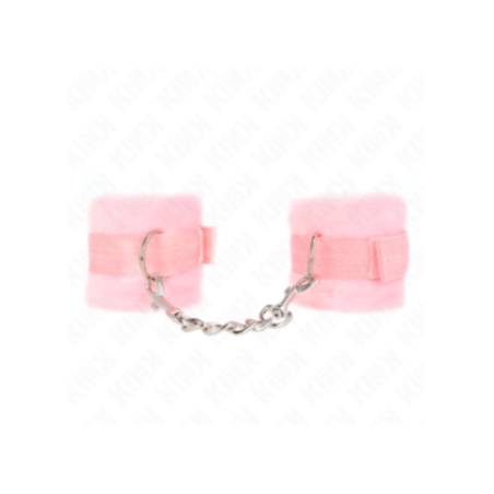 KINK - POLSINI IN PELLICCIA PER PRINCIPIANTI ROSA 30 X 7 CM