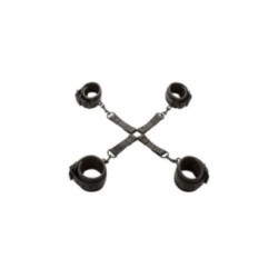 CALEXOTICS - NOCTURNAL CONNETTORE HOG TIE CUERO REGOLABILE NERO