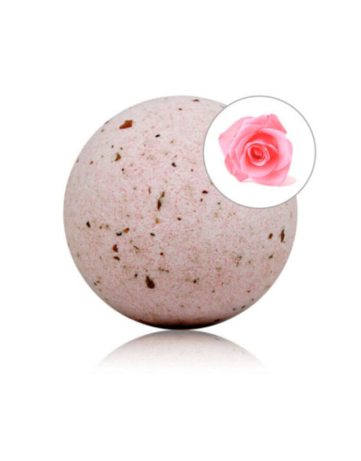 TALOKA - BOMBA DA BAGNO PROFUMATA ALLA ROSA CON PETALI DI ROSA