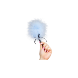 SECRETPLAY - SPOLVERINO MARABOU AZZURRO