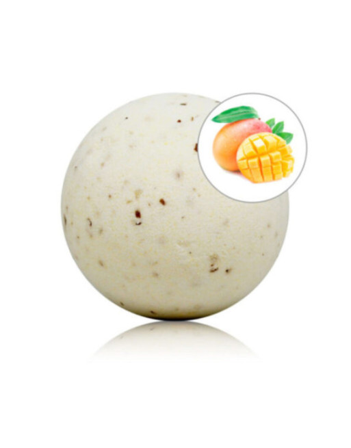 TALOKA - BOMBA DA BAGNO PROFUMATA AL MANGO CON PETALI DI ROSA