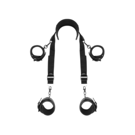 FETISH SUBMISSIVE - POSIZIONE MASTER CON 4 MANETTE RIVESTITE IN NOPRENE