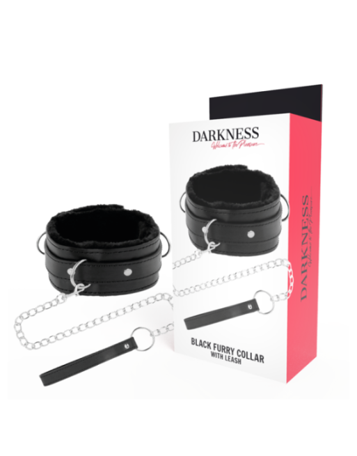 DARKNESS - COLLANA PER POSTURA CONFORTEVOLE CON CATENA IN PELLE