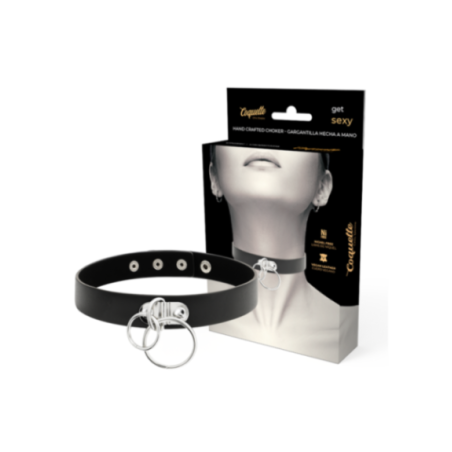 COQUETTE CHIC DESIRE - GIROCOLLO IN PELLE VEGANA CON DOPPIO ANELLO