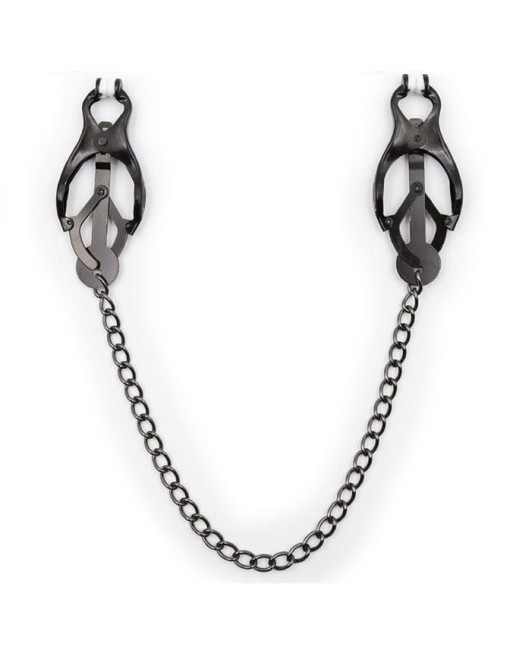 OHMAMA FETISH - Pinze per capezzoli giapponesi con catena nera