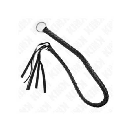KINK - FRUSTA SERPENTE CON ANELLO MANO NERA 65 CM