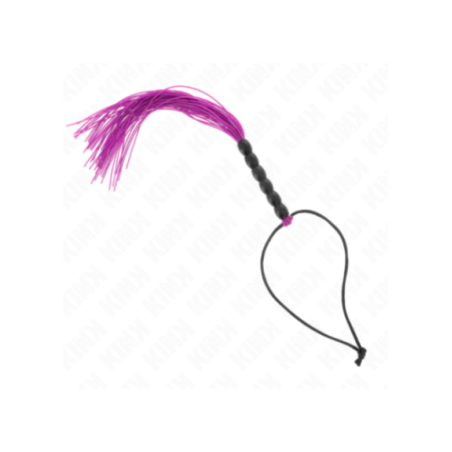 KINK - MINI FRUSTA IN SILICONE CON 6 PERLINE VIOLA 26 CM