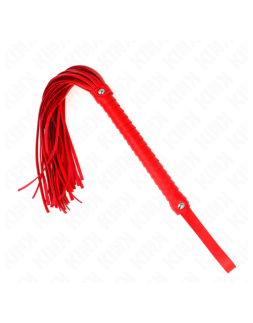 KINK - FRUSTA CON MANICO ROSSO STRUTTURATO 48,5 CM