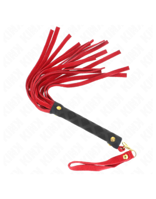 KINK - MINI FRUSTA IN CAMOSCIO ROSSO 30 CM