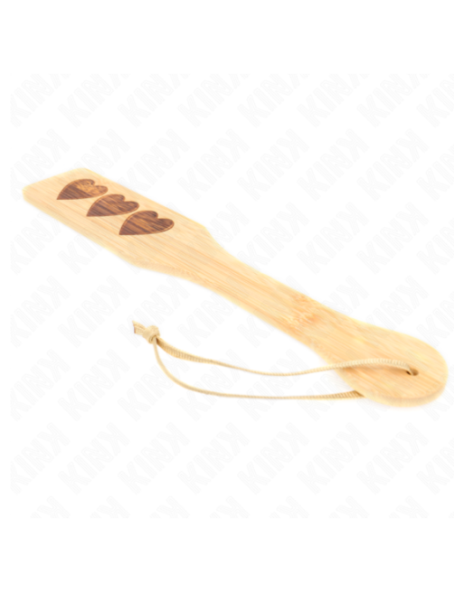 KINK - PALLET IN BAMBÙ DESIGN CUORE 32 X 5,5 CM