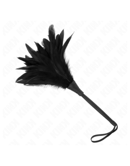 KINK - PIUME DI POLLO SOLLEGATO A FORMA DI CORNO NERO 36 CM