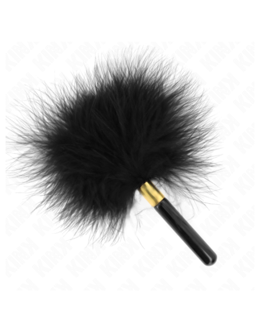 KINK - PIUME TICKLE IN METALLO ORO NERO 18 CM