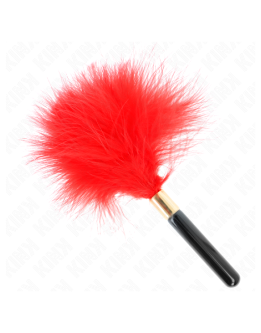 KINK - PIUME TICKLE IN METALLO ORO ROSSO 18 CM