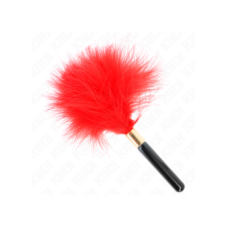 KINK - PIUME TICKLE IN METALLO ORO ROSSO 18 CM