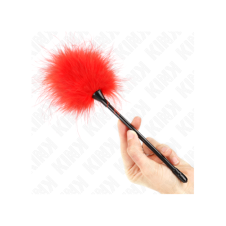 KINK - PIUME ROSSE TICKLE UTILIZZATE PER IL KIT BONDAGE 27 CM