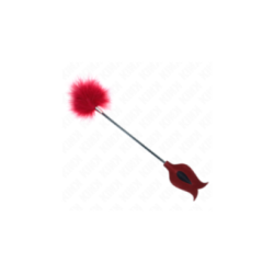 KINK - PIUME SOLLECITANTI CON PAGAIA A FORMA DI ROSA 8 CM