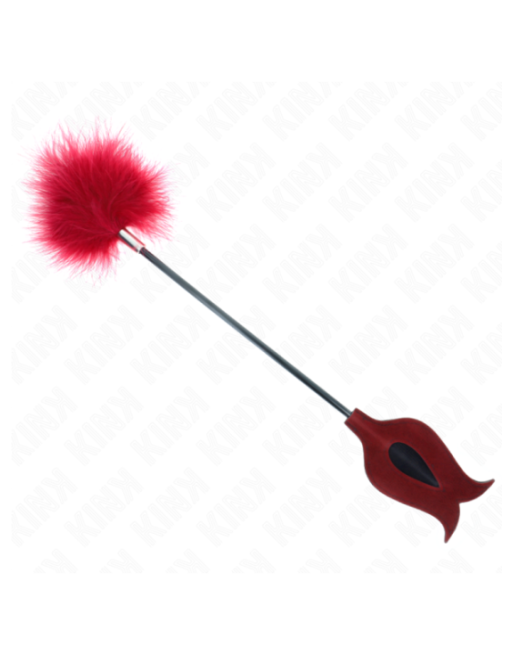 KINK - PIUME SOLLECITANTI CON PAGAIA A FORMA DI ROSA 8 CM