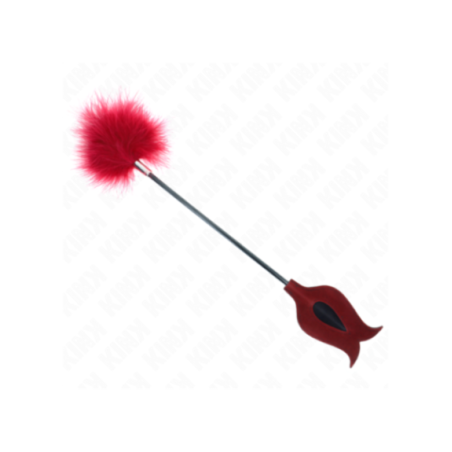 KINK - PIUME SOLLECITANTI CON PAGAIA A FORMA DI ROSA 8 CM