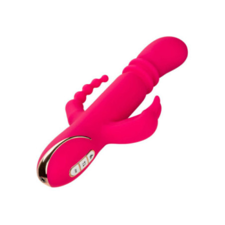 CALEXOTICS - JACK FANTASY VIBRATORE TRIPLO RISCALDATO ROSA CONIGLIO