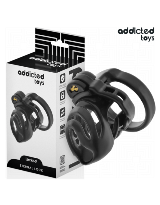 ADDICTED TOYS LOCKED - GABBIA PER PENE CON BLOCCAGGIO ETERNO 9 CM