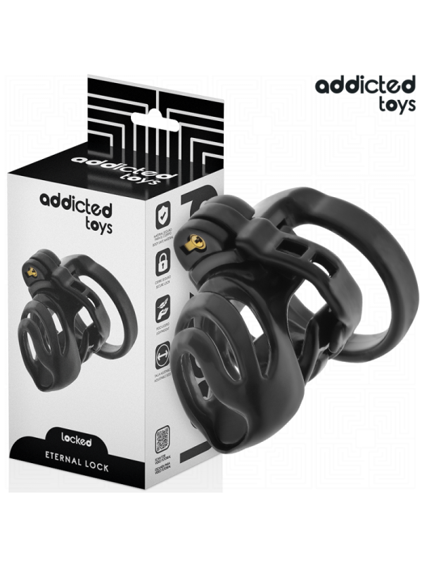 ADDICTED TOYS LOCKED - GABBIA PER PENE CON BLOCCAGGIO ETERNO 9 CM