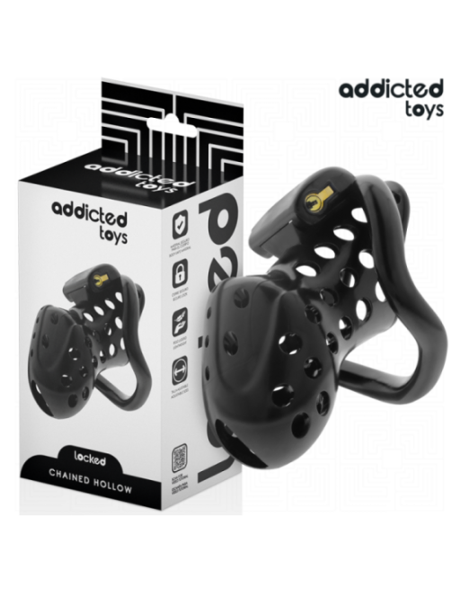 ADDICTED TOYS LOCKED - GABBIA PER PENE CAVA CON CATENA 10,5 CM
