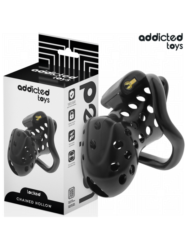 ADDICTED TOYS LOCKED - GABBIA PER PENE CAVA CON CATENA 10,5 CM