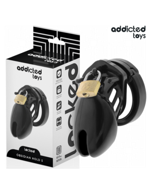 ADDICTED TOYS LOCKED - GABBIA PER PENE OBSIDIAN HOLD TAGLIA S
