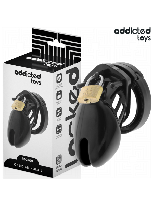 ADDICTED TOYS LOCKED - GABBIA PER PENE OBSIDIAN HOLD TAGLIA S